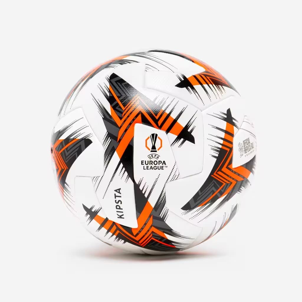 Kipsta UEFA Europa League official replica soccer ball on white background