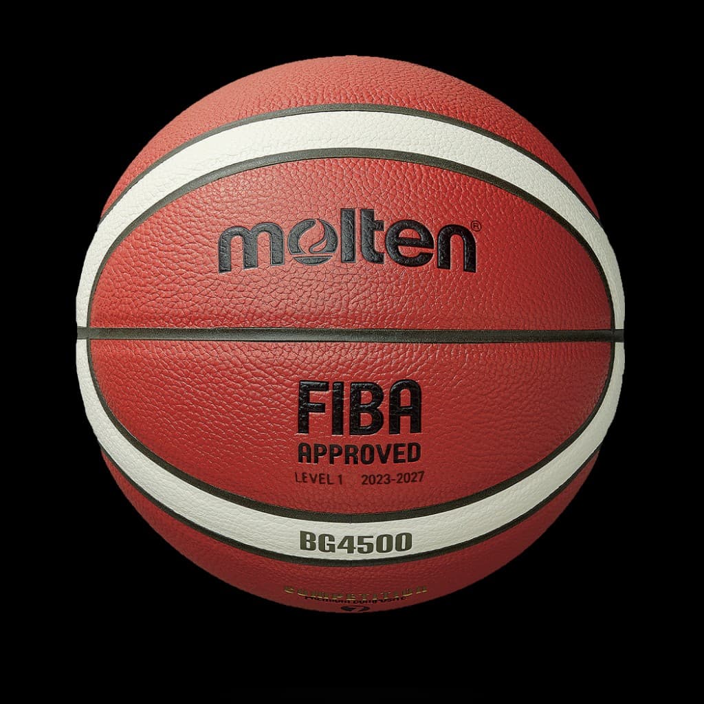 Molten BG4500 basketball with FIBA Approved and competition composite branding